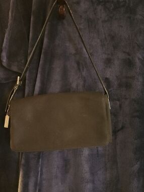 Black Shoulder Bag by Coach  Some Wear And Tear As Seen In Photo